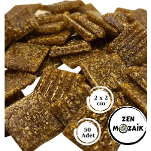 Sanatsal Mozaik Çalışmalarınız Için 20X20 mm (2x2 Cm) Renkli Cam Mozaik Taşı
