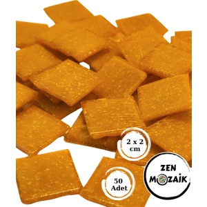 Sanatsal Mozaik Çalışmalarınız Için 20X20 mm (2x2 Cm) Renkli Cam Mozaik Taşı