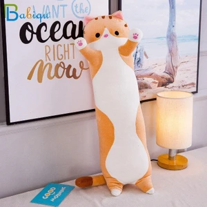Kawaii Sevimli Yumuşak Uzun Kedi Yastık Peluş Doğum Günü Hediyesi