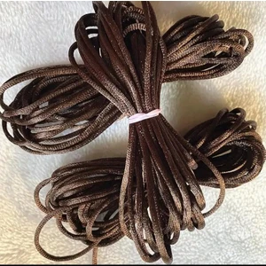 Karan Tuhafiye Floş Ip / Sıçan Kuyruğu / Bileklik Ipi / Abiye Sırt Bağlama Ipi / 2 mm 5 Metre