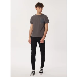 Lee Cooper Bisiklet Yaka Gri Erkek T-Shirt 232 Lcm 242004 Moby Gri