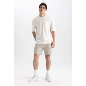 Slim Fit Paça Ucu Kesik Pamuklu Şort X3849AZ23SM