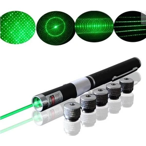 Yeşil Lazer Pointer 50 Mw 15 Km Etkili (5 Başlıklı)