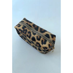 Leopar Makyaj Çantası