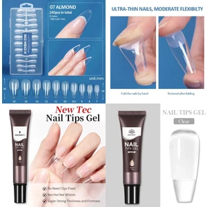 Ellea Nail Koskoe Jel Tips Tırnak Seti 07 Almond