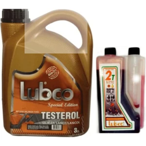 Lubco Testere Zincir Yağı 3lt+1 Lt Ölçekli Kırmızı 2t Bıçkı ve 2t
