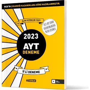 Hız Yayınları AYT Tüm Dersler İlk Dönem 5'li Deneme Sınavı