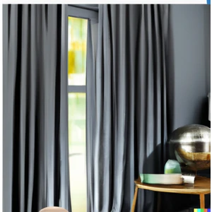 MebelPort Curtain Karartma Perde 100% Lüks MebelPort Curtain Gümüş Gri Çift Taraflı