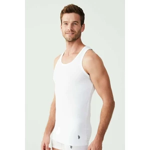 U.S. Polo Assn. 2'li Paket Modal Pamuklu ve Likralı Erkek Penye Erkek Atlet 80441