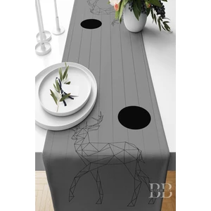 Belle Benoit Modern Tasarım Dijital Baskılı Hediyelik Dekoratif Amerikan Servisi Runner 140X40 cm