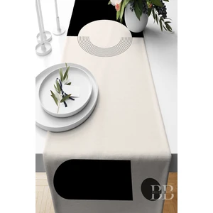 Belle Benoit Modern Tasarım Dijital Baskılı Hediyelik Dekoratif Amerikan Servisi Runner 140X40 cm