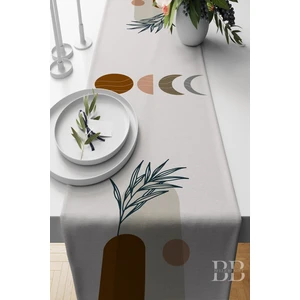 Belle Benoit Modern Tasarım Dijital Baskılı Hediyelik Dekoratif Amerikan Servisi Runner 140X40 cm