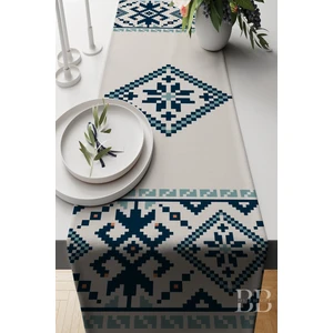 Belle Benoit Modern Tasarım Dijital Baskılı Hediyelik Dekoratif Amerikan Servisi Runner 140X40 cm