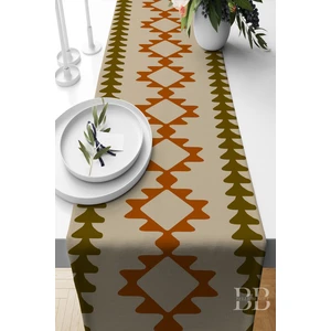Belle Benoit Modern Tasarım Dijital Baskılı Hediyelik Dekoratif Amerikan Servisi Runner 140X40 cm