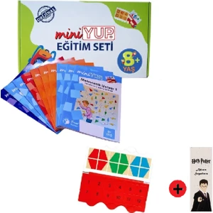 Önel Yayıncılık Miniyup 8+ Yaş Oyunlarla Öğreniyorum Orijinal Dikkat ve Matematik Güçlendirme Seti + Kişiye Özel Isimli Harry Potter Kitap Ayracı