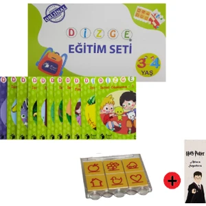 Önel Yayıncılık Dizge 3-4 Yaş Oyunlarla Öğreniyorum Orijinal Görsel Işitsel Dikkat ve Matematik Güçlendirme Seti + Kişiye Özel Isimli Harry Potter Kitap Ayracı