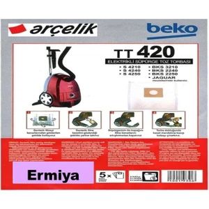 Arçelik Elektrikli Süpürge S 4540 Trb 6986 Toz Torbası 20 Ad ( 4 Litre %100 Ithal A++ Kalite )