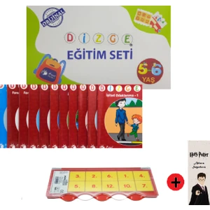 Önel Yayıncılık Dizge 5-6 Yaş Oyunlarla Öğreniyorum Orijinal Görsel Işitsel Dikkat ve Matematik Güçlendirme Seti + Kişiye Özel Isimli Harry Potter Kitap Ayracı