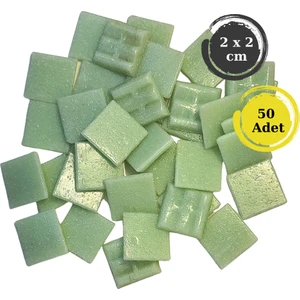 Zen Mozaik Sanatsal Mozaik Çalışmalarınız Için 20X20 mm (2x2 Cm) Renkli Cam Mozaik Taşı