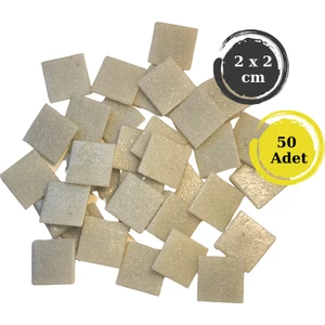 Zen Mozaik Sanatsal Mozaik Çalışmalarınız Için 20X20 mm (2x2 Cm) Renkli Cam Mozaik Taşı