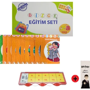Önel Yayıncılık Dizge 7-8 Yaş Oyunlarla Öğreniyorum Orijinal Görsel İşitsel Dikkat ve Matematik Güçlendirme Seti + Kişiye Özel İsimli Harry Potter Kitap Ayracı