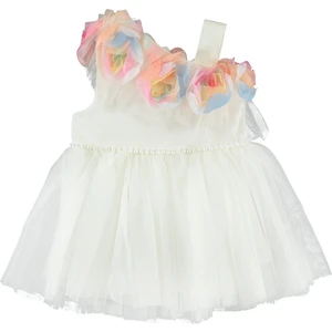Civil Baby Kız Bebek Elbise 6-18 Ay Ekru