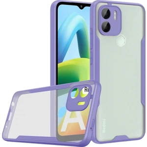 Xiaomi Redmi A1 ile Uyumlu Kılıf Pastel Renki Şeffaf Ultra Ince Hafif Telefon Kılıfı Kapak