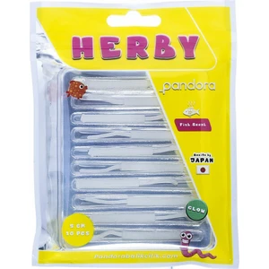 Herby 5cm 10 Parça Lrf Silikon Yem - White Glow
