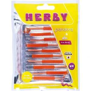Herby 5cm 10 Parça Lrf Silikon Yem - Orange
