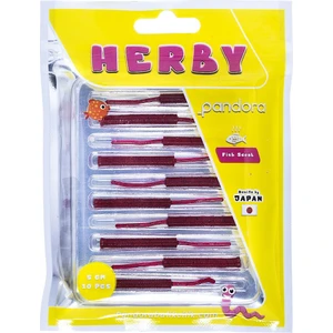 Herby 5cm 10 Parça Lrf Silikon Yem - Red Bery