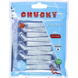 Chucky 5cm 10 Parça Lrf Silikon Sahte Yem - Glow Glıtter