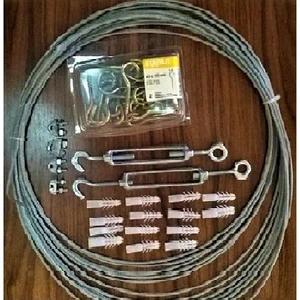 Kadir Tarım File Montaj Mazemesi 6 Metre Için Kanca Dubel Çelik Halat File Montaj Aparatı