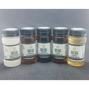 Gold Gull Beyaz Çikolata,Çikolata,fındık, Vanilya&karamel Aromalı Kahve&meyve Şurupları 5 x 80 ml