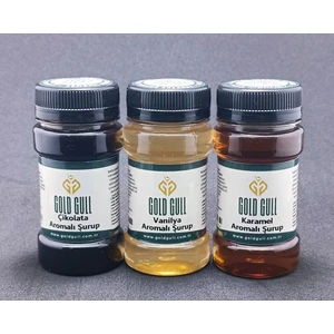 Gold Gull Çikolata, Vanilya & Karamel Aromalı Kahve & Meyve Şurupları 3 x 80 ml