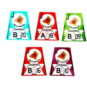 Gümrük Pulu 5'li Set Türk Bayraklı Cam Sticker Etiketçilere Özel