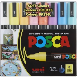 Posca 5m Boyama Markörü Soft Renkler 8'li Set