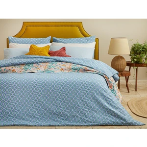 English Home Quarto Kolay Ütülenir Çift Kişilik Nevresım 200 x 220 cm Mavi