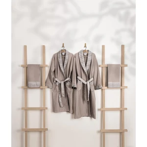 Limira 4lü Set Vizon Pamuk 2 Bornoz (1 S-M)-(1 L-XL) 2 Havlu 50x90 2238