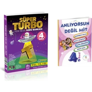 Model Eğitim Yayıncılık 4. Sınıf Süper Turbo Tüm Dersler Soru Bankası ve 5renk Okuma Anlama Anlıyorsun Değil Mi