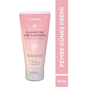 Luis Bien Ton Eşitleyici Spf 50+ Tüm Ciltler Için Yüksek Korumalı Pembe Güneş Kremi 50 ml