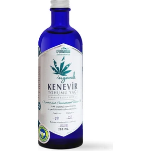 Awe Laboratories Organik Kenevir Tohumu Yağı 200 ml - Bağışıklığı Destekleyici Omega 3-6-9