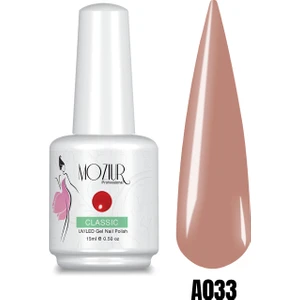 MOZIUR A033 (NUDE) Uv Led Kalıcı Oje 15 ml Ana Renkler