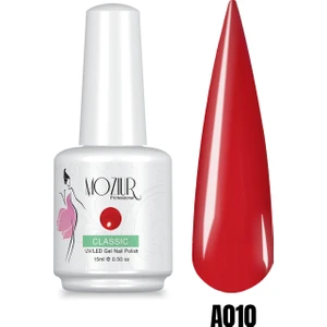 MOZIUR A010 (KIRMIZI) Uv Led Kalıcı Oje 15 ml Ana Renkler