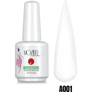 MOZIUR A001 (FRENCH KİREÇ BEYAZI) Uv Led Kalıcı Oje 15ml Ana Renkler