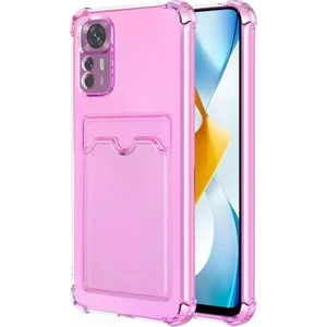 Xiaomi 12T Pro Kılıf Silikon Kartlıklı Kamera Korumalı