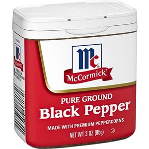 Mccormick Pure Ground Black Pepper 3 Oz 85 G