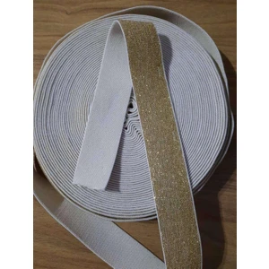 Sarı Simli 3 cm Bel ve Paça Lastiği 1 Paket 5 Metre