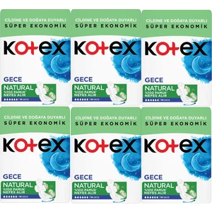 Natural Gece Hijyenik Ped 14'lü 6 Adet