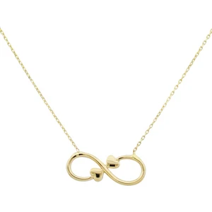 Altın Sonsuz Kalp Kolye