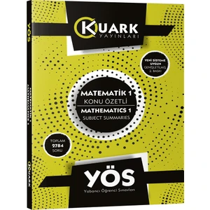 KUARK YAYINLARI YÖS MATEMATİK-1 KONU ÖZETLİ